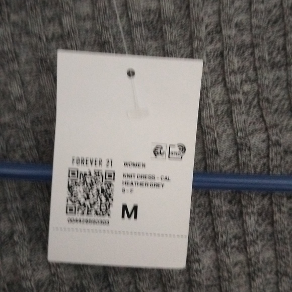 KNIT DRESS HEATHER GRAY - Picture 3 of 10